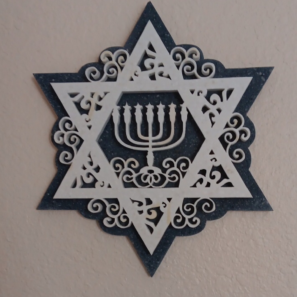 Elegant Star of David Wall Decor/Hotplate.